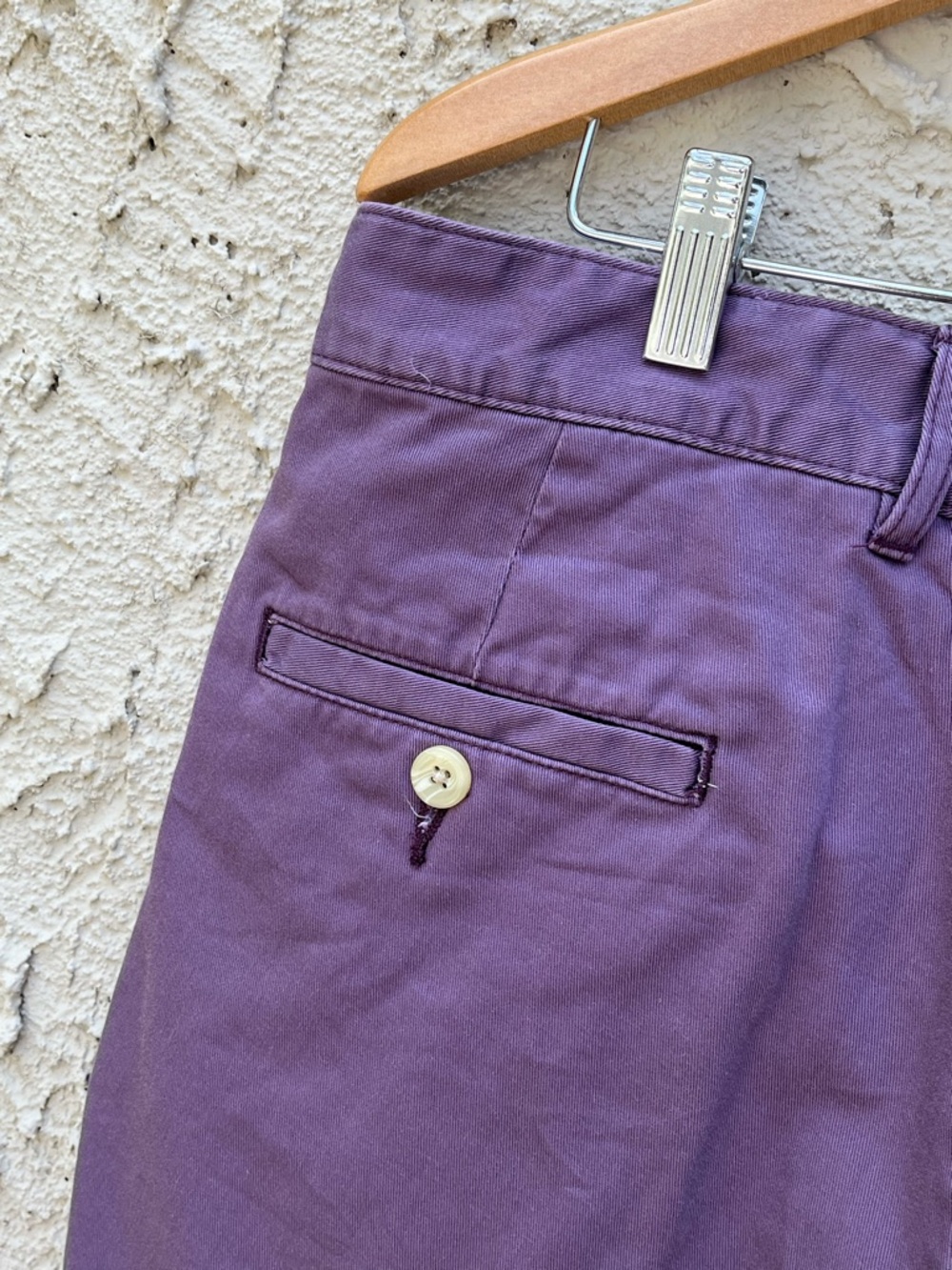 Bills Khakis Chino Shorts Lavender Purple 100% Cotton Size 33